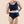 Woman wearing Hem Support Wear High-Waisted Brief pelvic floor support underwear in black
